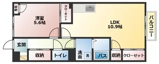 サンライズ大宝【2階】の間取り