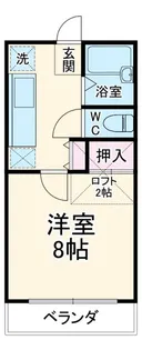 千謡ハイツ【2階】の間取り