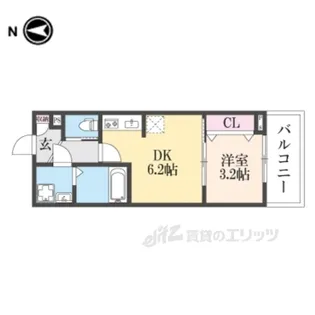 (仮称)ジーメゾン奈良エルシア【3階】の間取り