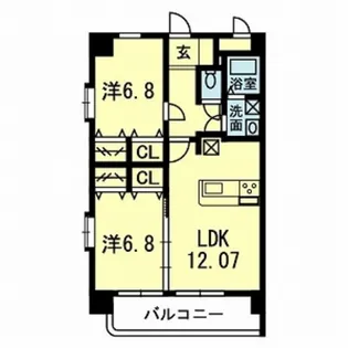 アステール大津駅前【3階】の間取り