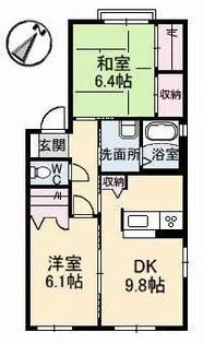 エイジレス 岡田【1階】の間取り