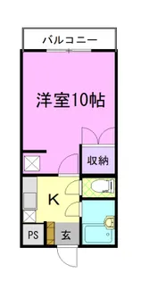 カスティールイン宇都宮【3階】の間取り