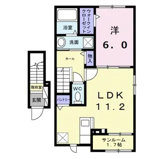 パレスコーネリアI【2階】の間取り