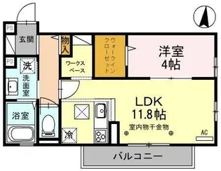 むさし野スクエア【1階】の間取り