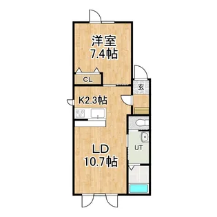 レジデンスやまと四号館【1階】の間取り