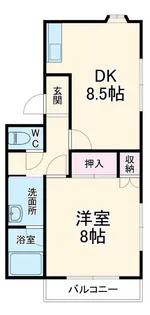 アメニティハウスA【1階】の間取り