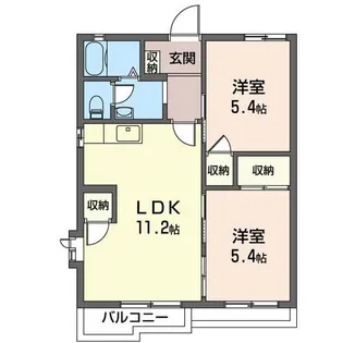 サンモール(中希望が丘)【1階】の間取り