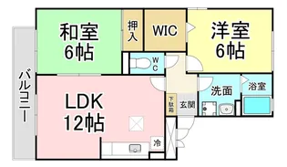 アルバ新海【1階】の間取り