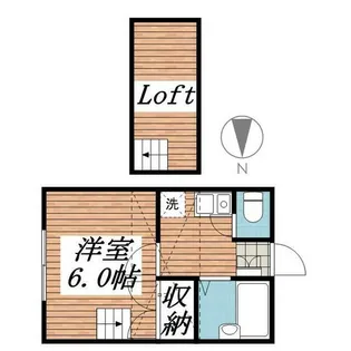 レオパレス青山【1階】の間取り
