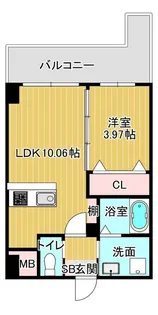 第47川崎ビル【6階】の間取り