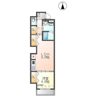 ミカーサ八木町【4階】の間取り