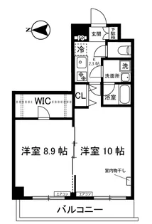サクラグラース【1階】の間取り