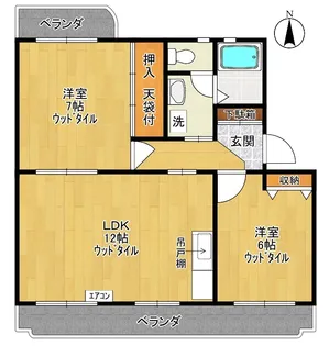 ファインヒルII【2階】の間取り