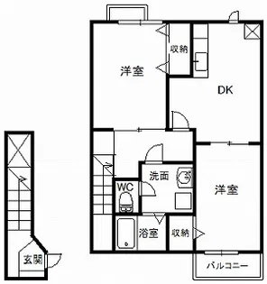 ガーデンヒルズ【2階】の間取り