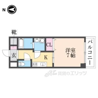 ゼファー東大阪【2階】の間取り