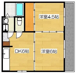モンシェール姶良【4階】の間取り