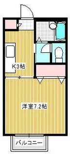 シャトルクレストK【1階】の間取り