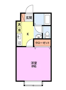 エトワール中曽根B【2階】の間取り