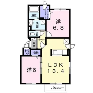 エスポワール【2階】の間取り