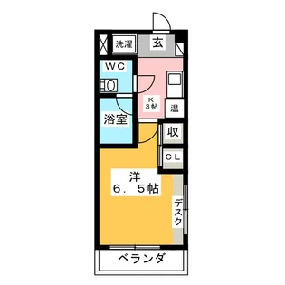 フィオーレ明大寺【4階】の間取り