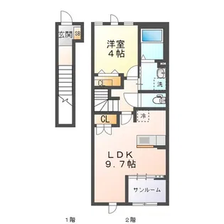 ネージュ【2階】の間取り