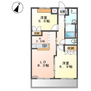 La’pin(ラパン)【2階】の間取り
