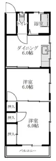コーポ落合【2階】の間取り