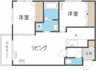 コローレ琴似【1階】の間取り