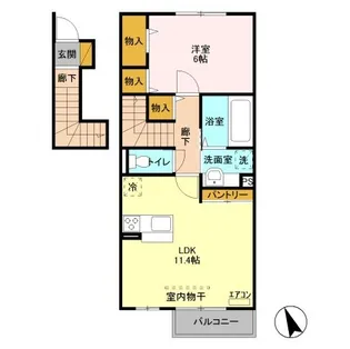 アイウィンド【2階】の間取り