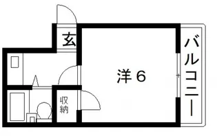 第5ひかりハイツ【6階】の間取り