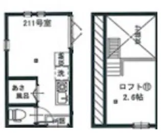 アーバンプレイス高田馬場X【2階】の間取り