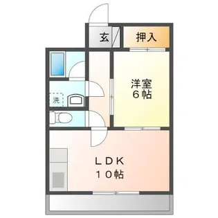サンハイツ山田II【2階】の間取り