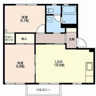 エルフローラフォーレス A【2階】の間取り