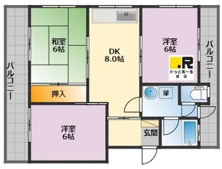 井上ハイム【2階】の間取り