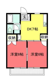 メゾン二見 A棟【1階】の間取り