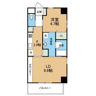 ルシアン首里大名【3階】の間取り