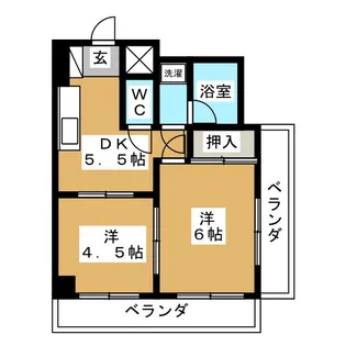 東京都大田区萩中1【マンション】の間取り