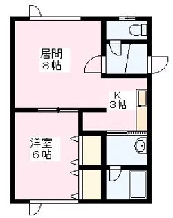 ハイツ純【2階】の間取り