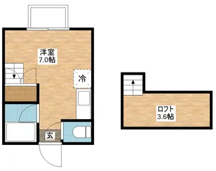 エステートハイツ出雲【1階】の間取り