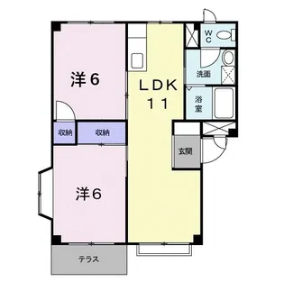 パロス壱番館【1階】の間取り