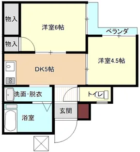 ハイツ南原【1階】の間取り