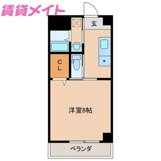 イヅミビルIII【5階】の間取り