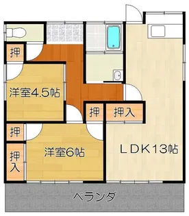 佐賀県神埼郡吉野ヶ里町立野【一戸建】の間取り