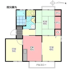 ディアス一葉B棟【1階】の間取り