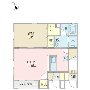 リバーライズ旭【1階】の間取り