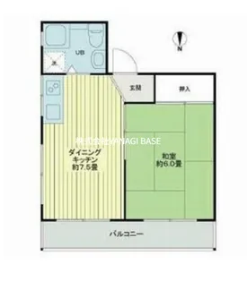 江の島シーサイドマンション【3階】の間取り