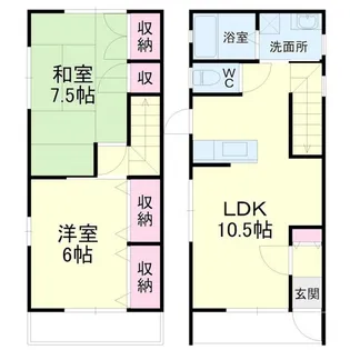 静岡県磐田市匂坂上【一戸建】の間取り