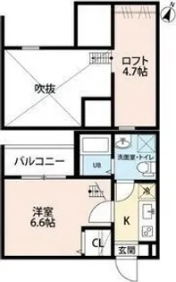 愛知県名古屋市守山区東山町【アパート】の間取り