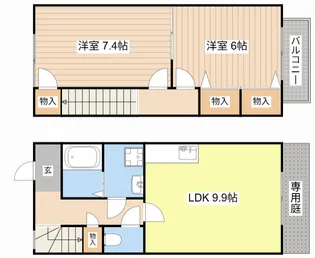 滋賀県長浜市八幡中山町【一戸建】の間取り