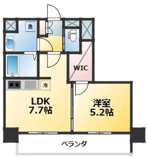 CREST TAPP新大阪【8階】の間取り
